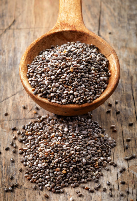 Chia- eller hørfrø, hvad er bedst for hestens mavesæk og tarm?